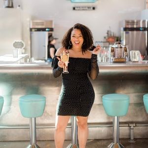 Bebe Polka Dot Dress